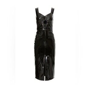 ASHLEY PARK X RENT THE RUNWAY L’amour Vegan Leather Dress Sz 4